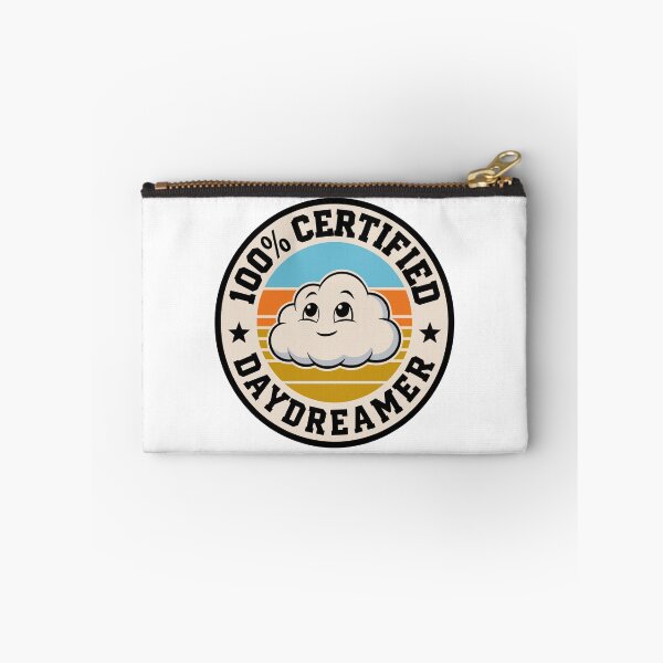 Item preview, 100% Certified Daydreamer Funny Cloud Retro Badge Design designed and sold by JPees.