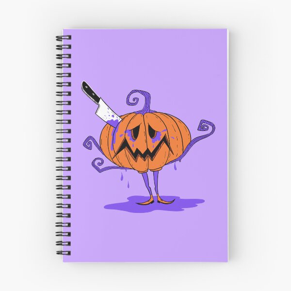 Item preview, Spooky orange Pumpkin with knife designed and sold by Luckagrafika.