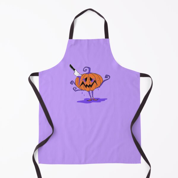 Item preview, Spooky orange Pumpkin with knife designed and sold by Luckagrafika.