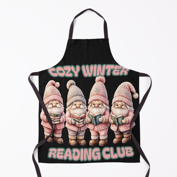 Item preview, Cozy Winter Reading Club Cute Christmas Gnomes designed and sold by CraftyValley.
