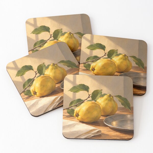 Item preview, Quince and Silver — Golden Fruit Still Life designed and sold by Form & Favour.