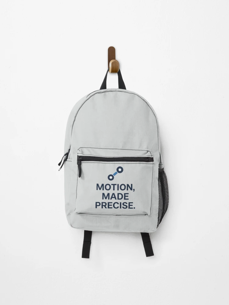 Thumbnail 1 of 3, Backpack, Motion Made Precise Robotics Engineer Motion Control Design designed and sold by Amr Darwish Graphic designer.