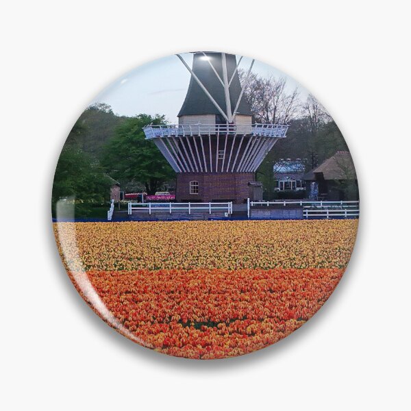 Item preview, Classic Dutch Windmill and Tulip Fields in Lisse designed and sold by ShotsByLau.