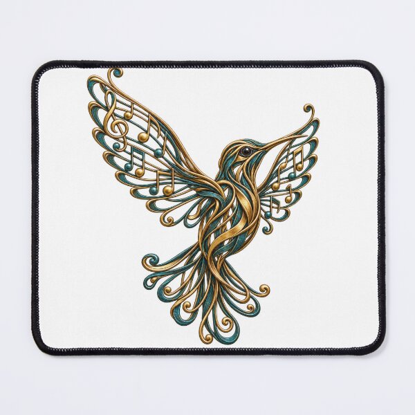 Item preview, Hummingbird Music Note Filigree Art designed and sold by TeNovaStudio.