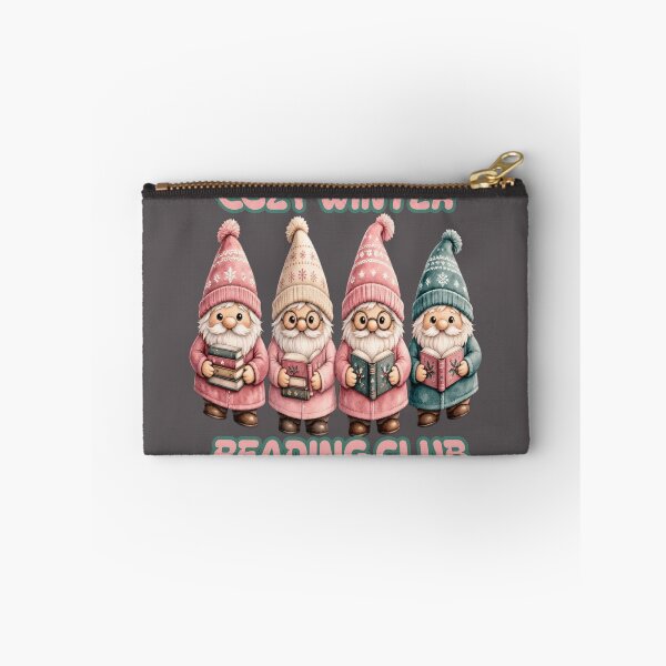 Item preview, Cozy Winter Reading Club Cute Christmas Gnomes designed and sold by CraftyValley.