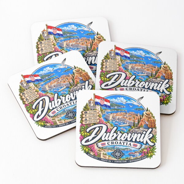 Item preview, Dubrovnik Croatia – Historic city walls, Adriatic coast & hiking adventures designed and sold by Wandervogel123.