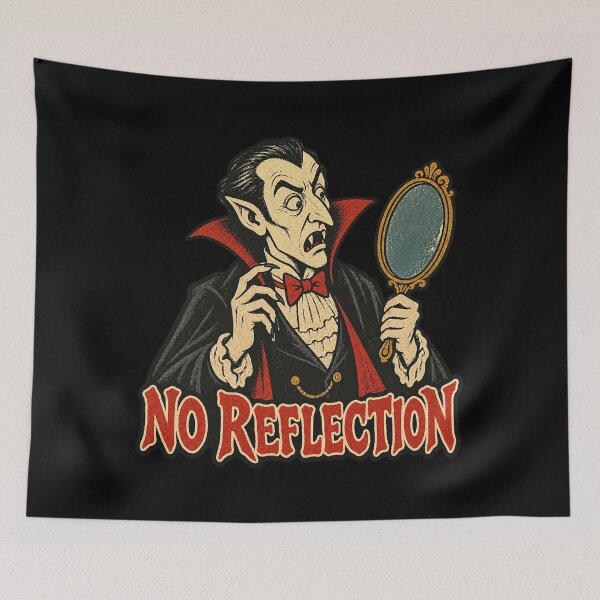 Item preview, No Reflection Vampire Mirror designed and sold by Pandaburba.