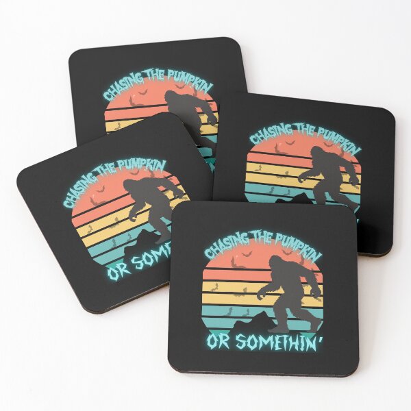 Item preview, Chasing The Pumpkin Funny Retro Sunset Sasquatch Adventure Design designed and sold by Logiprint.