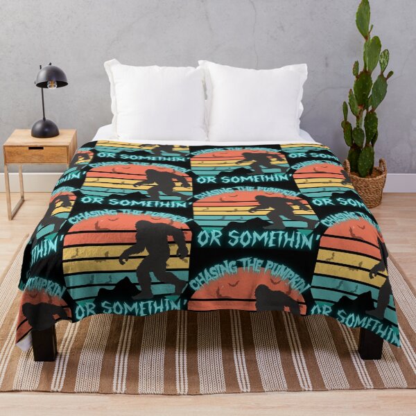 Item preview, Chasing The Pumpkin Funny Retro Sunset Sasquatch Adventure Design designed and sold by Logiprint.