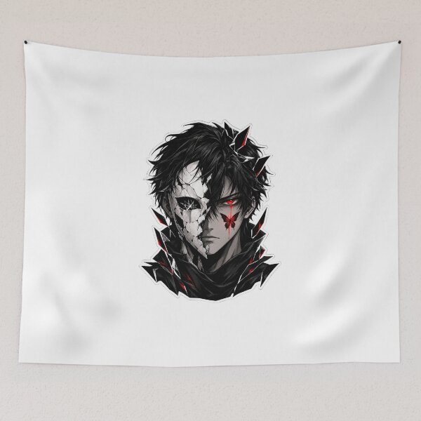 Item preview, The Face That Never Forgives – Dark Anime Mask & Crimson Butterfly designed and sold by AD-NOVA!!!.