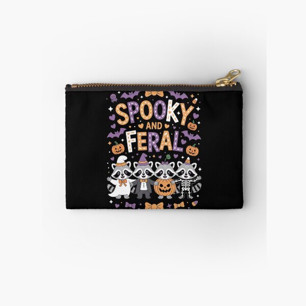 Item preview, Spooky And Feral – Cute Halloween Raccoon Squad Costume Art designed and sold by jkrphoto.