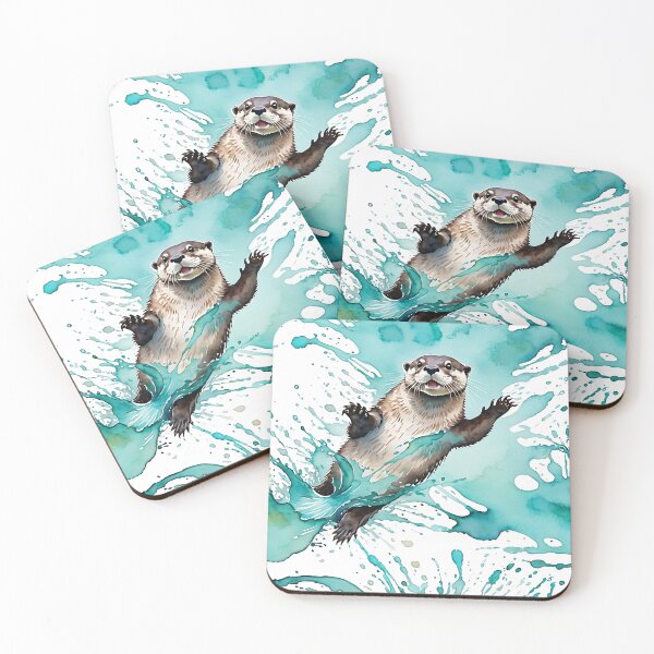 Item preview, Otter in Mint designed and sold by Plotterzebra.