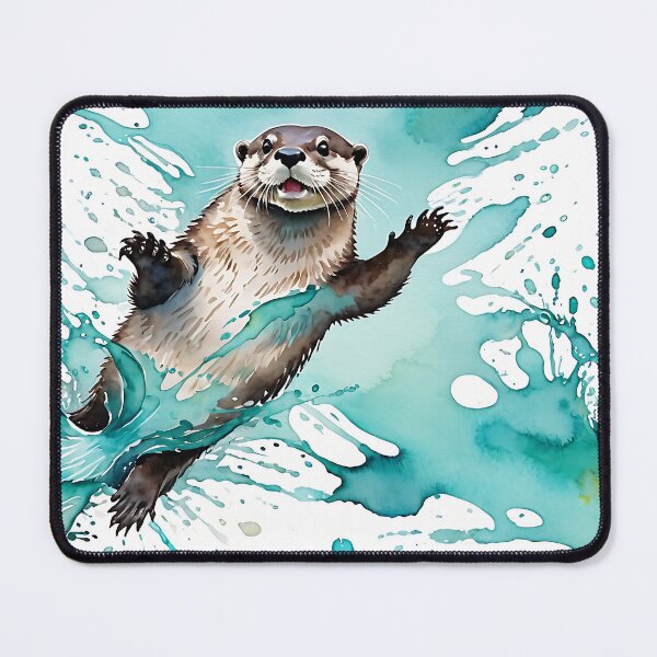 Artikelvorschau, Otter in Mint entworfen und verkauft von Plotterzebra.
