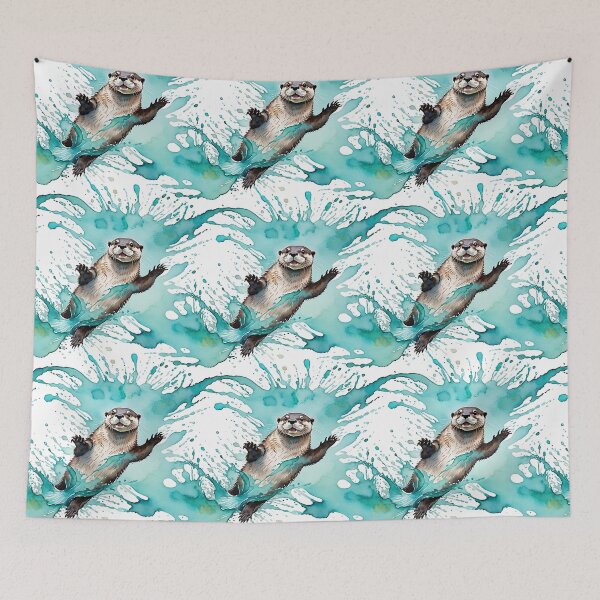 Item preview, Otter in Mint designed and sold by Plotterzebra.
