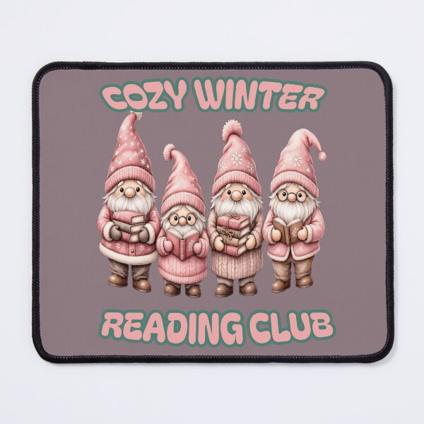 Item preview, Cozy Winter Reading Club Cute Christmas Gnomes designed and sold by CraftyValley.