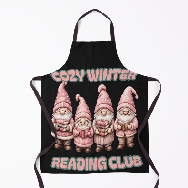 Item preview, Cozy Winter Reading Club Cute Christmas Gnomes designed and sold by CraftyValley.