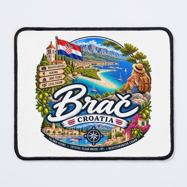 Item preview, Brač Island Croatia – Zlatni Rat Beach & Hiking Adventure designed and sold by Wandervogel123.