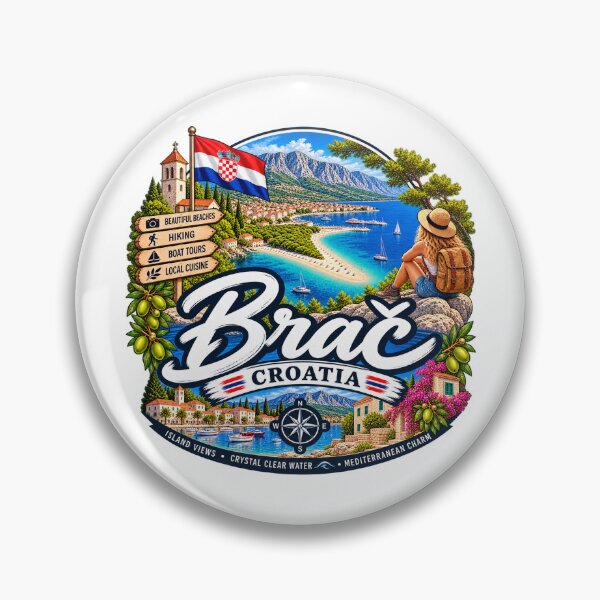 Item preview, Brač Island Croatia – Zlatni Rat Beach & Hiking Adventure designed and sold by Wandervogel123.