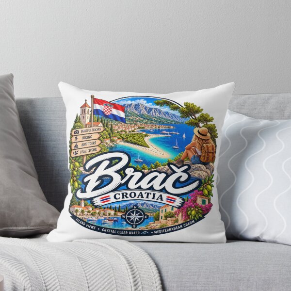 Item preview, Brač Island Croatia – Zlatni Rat Beach & Hiking Adventure designed and sold by Wandervogel123.