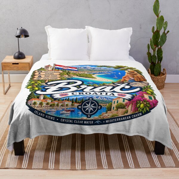 Item preview, Brač Island Croatia – Zlatni Rat Beach & Hiking Adventure designed and sold by Wandervogel123.