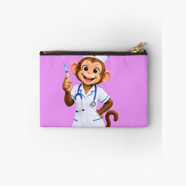 Item preview, Cute Monkey Nurse Holding a Syringe designed and sold by MagicCrystal.