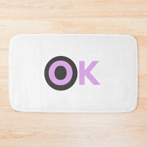Item preview, Minimalist Pink OK Typography Typography Art designed and sold by Fine-Arts-Lab.