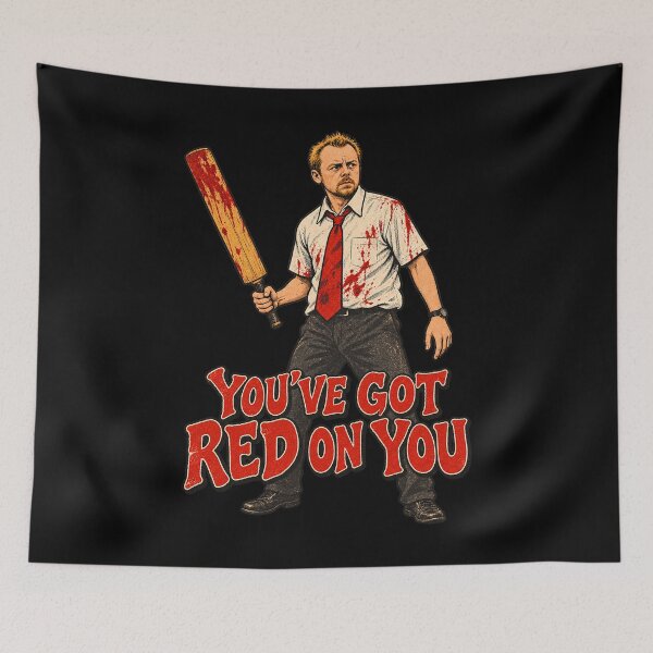 Item preview, Shaun of the Dead You've Got Red on You designed and sold by Pandaburba.