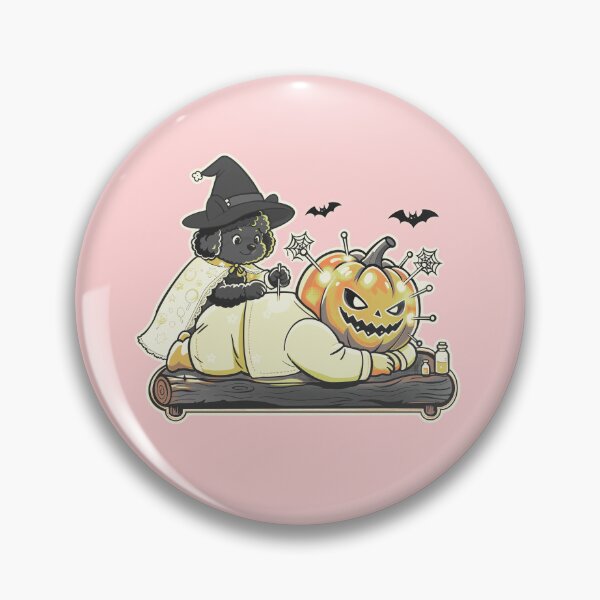 Item preview, Poodle Witch Doing Acupuncture on Pumpkin designed and sold by nasstana.