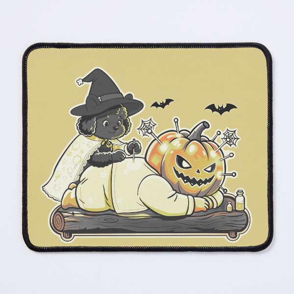 Item preview, Poodle Witch Doing Acupuncture on Pumpkin designed and sold by nasstana.