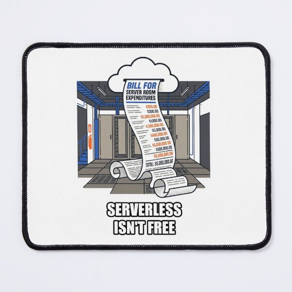 Item preview, Serverless Is Not Free Cloud Sticker designed and sold by YNAMREG.