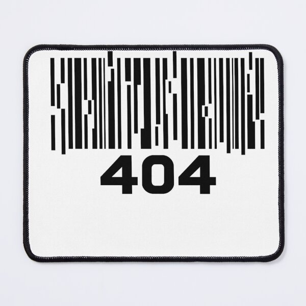 Item preview, 404 Barcode Glitch - Funny Tech Error Graphic designed and sold by Per My Last Nerve Studio.