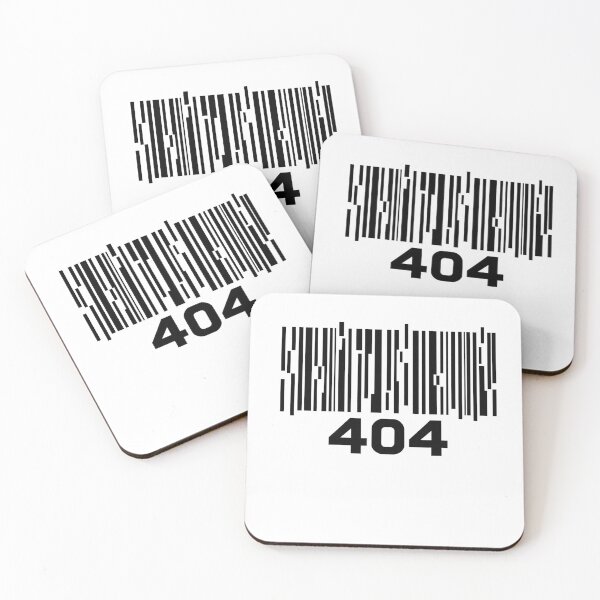 Item preview, 404 Barcode Glitch - Funny Tech Error Graphic designed and sold by Per My Last Nerve Studio.