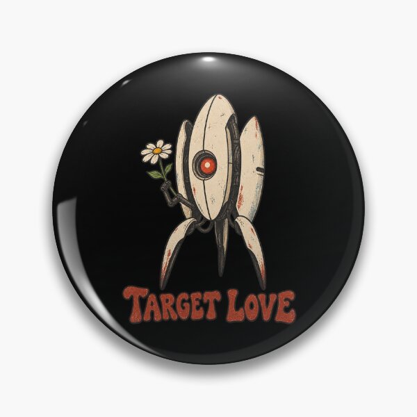 Item preview, Portal Turret Target Love designed and sold by Pandaburba.