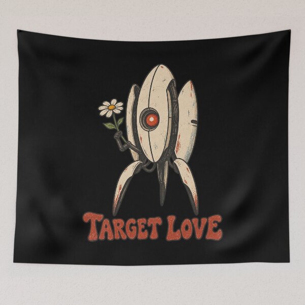 Item preview, Portal Turret Target Love designed and sold by Pandaburba.
