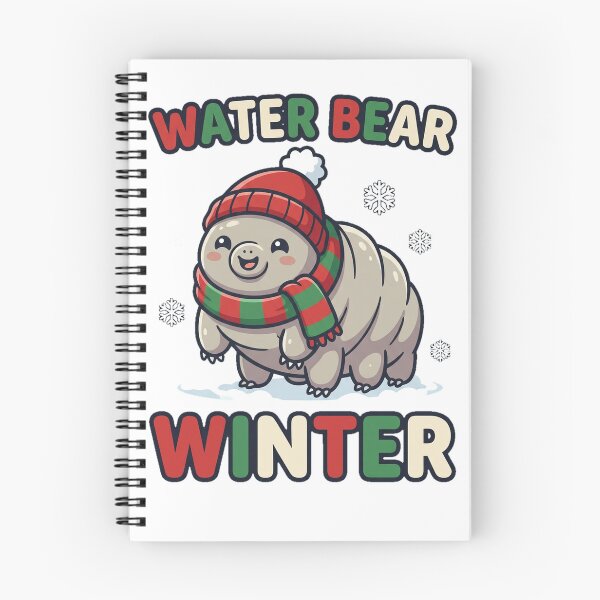 Item preview, Water Bear Winter Cute Tardigrade in Beanie and Scarf designed and sold by MIRAJIL.