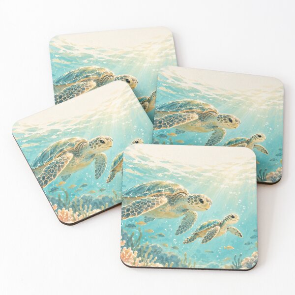 Item preview, Welcome Little One – Baby Sea Turtle New Baby Greeting Card designed and sold by astersgraphics.