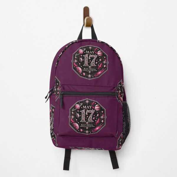 Item preview, May 17 Birthday Galaxy Design | Pink Black Celestial Gift designed and sold by LunaMoments.