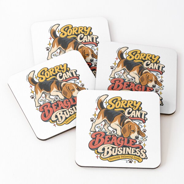 Item preview, Sorry Cant Beagle Business Retro Dog Design designed and sold by Tong4130.