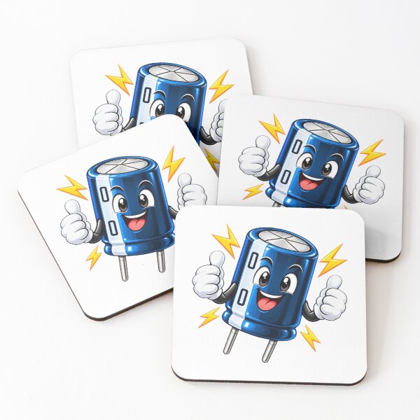Item preview, Cute Capacitor Cartoon Electronics Engineering designed and sold by WeirdlyMild.