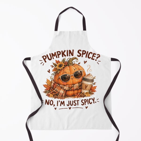 Item preview, Pumpkin Spice? No, I'm Just Spicy – Cute Funny Pumpkin with Sunglasses designed and sold by DreamyBrushArt.