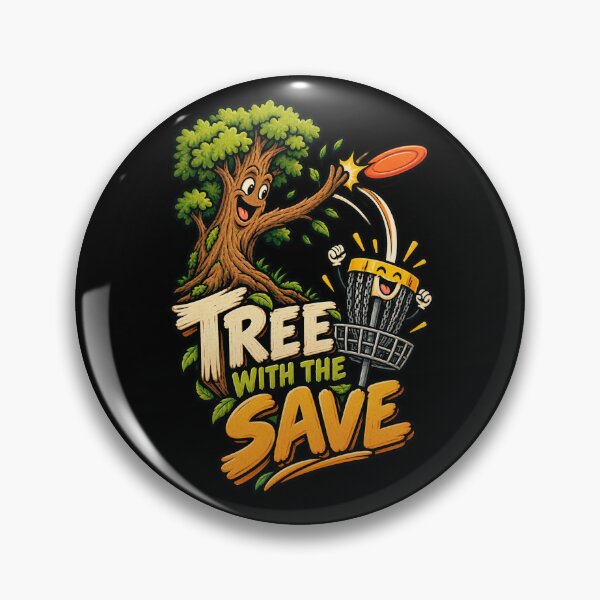 Item preview, Funny Disc Golf Tree Save Disc Golfer Basket Humor designed and sold by MOTIFOLK.