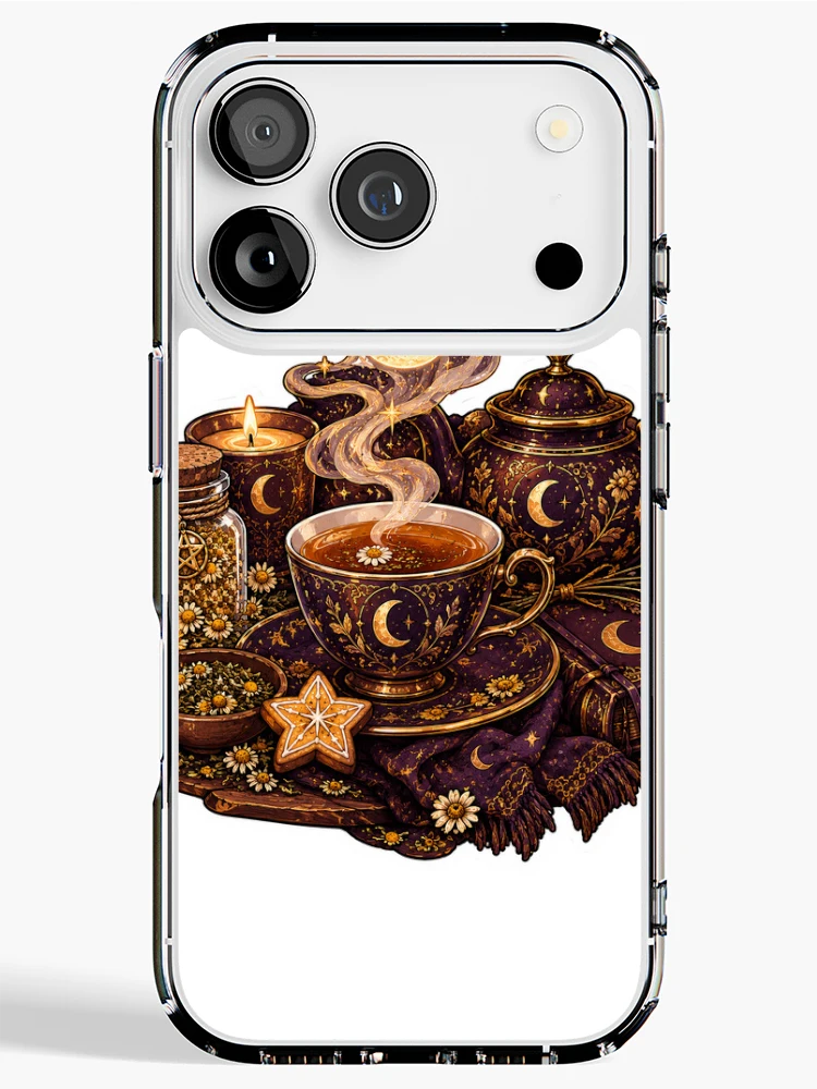 Thumbnail 1 of 5, iPhone Case, Moonlit Witchy Tea Ritual designed and sold by InkPixell.