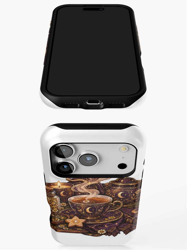 Thumbnail 3 of 4, iPhone Case, Moonlit Witchy Tea Ritual designed and sold by InkPixell.
