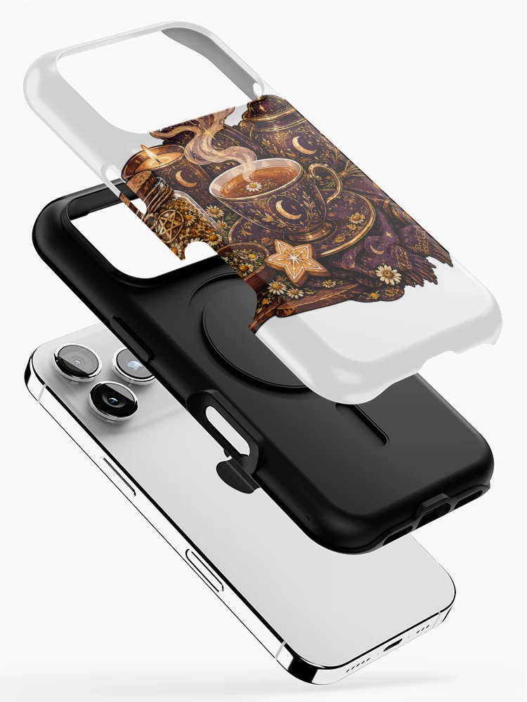 Thumbnail 2 of 4, iPhone Case, Moonlit Witchy Tea Ritual designed and sold by InkPixell.