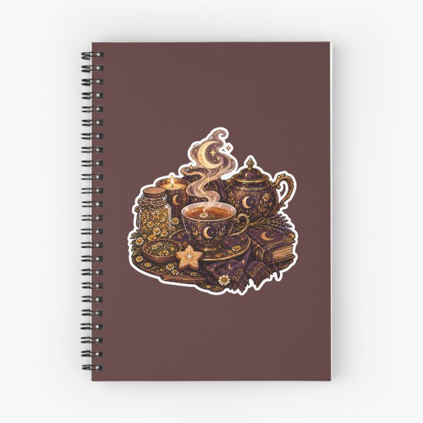 Item preview, Moonlit Witchy Tea Ritual designed and sold by InkPixell.