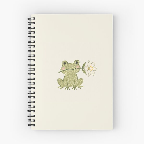 Item preview, Cute Frog with a Lily – Whimsical Hand Drawn Doodle designed and sold by ByLilium.