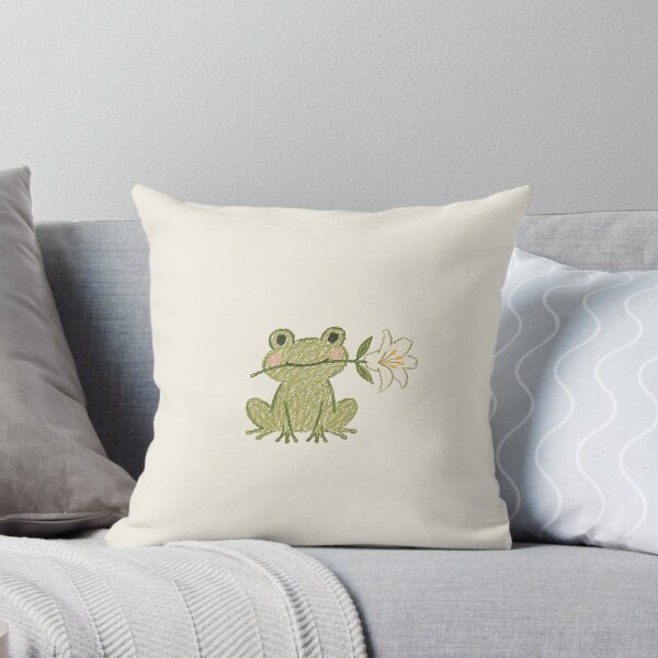 Item preview, Linda rana con un lirio – Un dibujo caprichoso hecho a mano designed and sold by ByLilium.