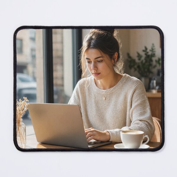 Item preview, Cafe Laptop Morning designed and sold by psychoshadow.