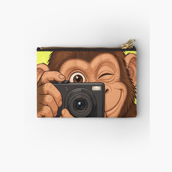 Item preview, Cute Cartoon Chimp with Camera Illustration designed and sold by Creative Owlet.