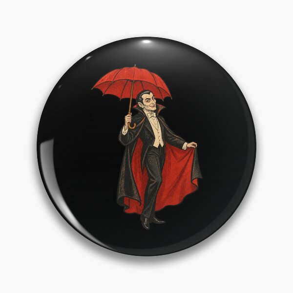 Item preview, Vintage Vampire Red Umbrella designed and sold by Pandaburba.